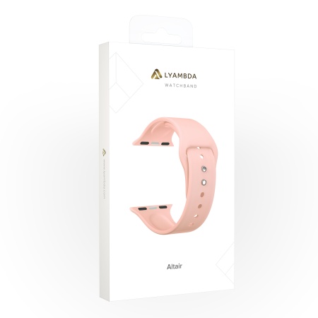 Ремешок Lyambda Altair для Apple Watch 42-45 мм Pink