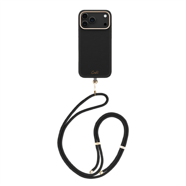 Защитный чехол Coehl Strap Merelle (MagSafe) для iPhone 17 Pro Max Ebony