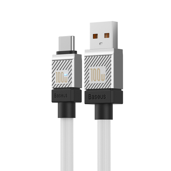 Кабель Baseus CoolPlay Series Fast Charging Cable USB - Type-C 100W 1m White