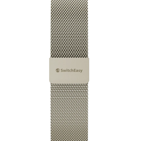 Ремешок Switcheasy Mesh Stainless Steel Apple Watch Loop для Apple Watch 42/44/45/49mm Starlight