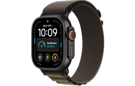 Часы Apple Watch Ultra 4 (2026) 49mm Black Titanium Case with Dark Olive Alpine Loop - Medium (GPS + Cellular)