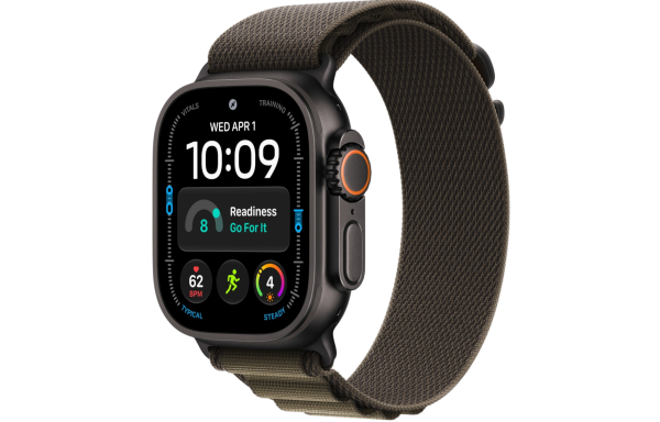 Часы Apple Watch Ultra 4 (2026) 49mm Black Titanium Case with Dark Olive Alpine Loop - Medium (GPS + Cellular)