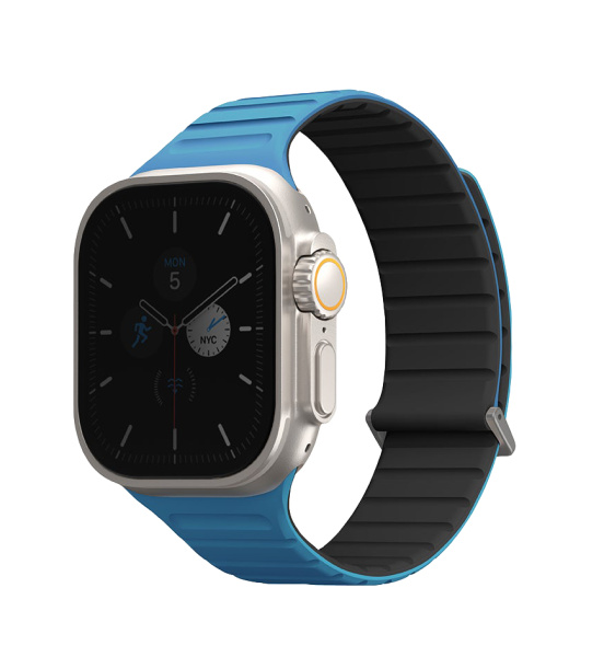 Ремешок Uniq для Apple Watch 42-49 mm Revix EVO Reversible Magnetic Pacific Blue / Black