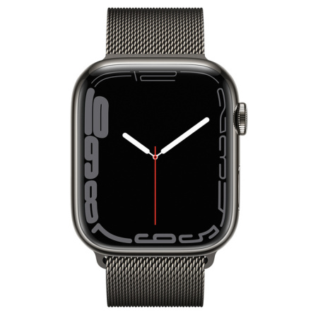Часы Apple Watch Series 7 41mm Graphite Stainless Steel Case with Milanese Loop Graphite (GPS+ Cellular)