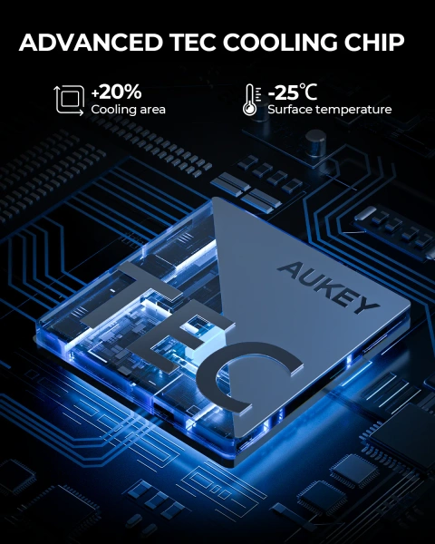 Автомобильный держатель Aukey HD-M12 MagLink Freeze MagSafe c системой охлаждения 1