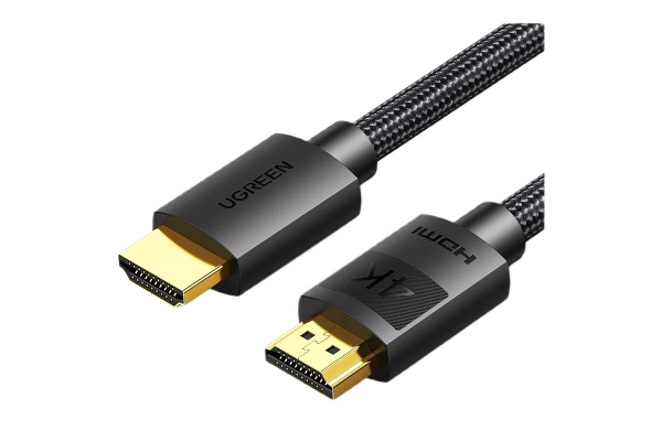 Кабель UGREEN HD119 (30999) 4K HDMI Cable Male to Male Braided 1m Черный
