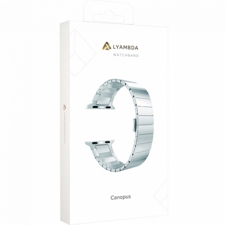 Ремешок Lyambda Canopus для Apple Watch 38-41 мм Silver