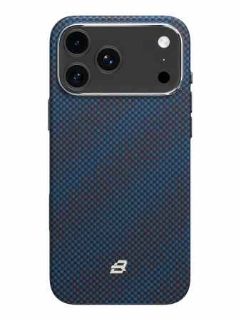 Защитный чехол Blueo Tactile Woven Armor Aramid Fiber (MagSafe) для iPhone 17 Pro Galaxy Blue