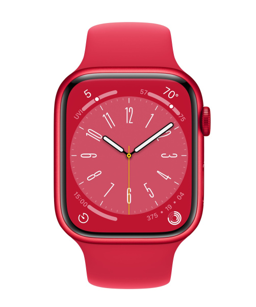 Часы Apple Watch Series 8 45mm (PRODUCT)RED Aluminum Case with (PRODUCT)RED Sport Band (GPS) (размер M/L)