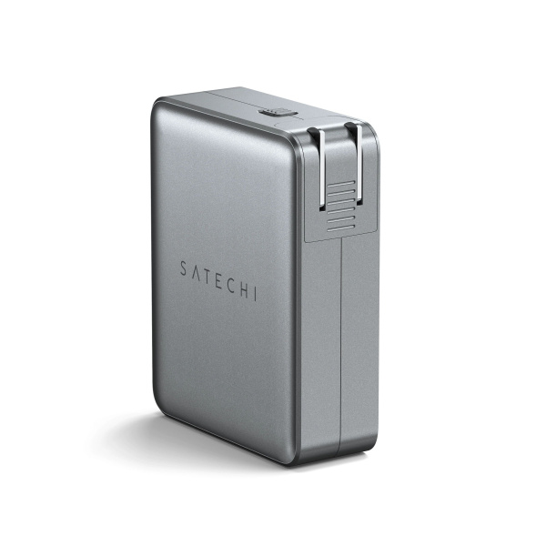 Сетевое зарядное устройство Satechi 145W USB-C 4-Port GaN Travel Charger, 4xUSB Type-C (PD) Space Gray