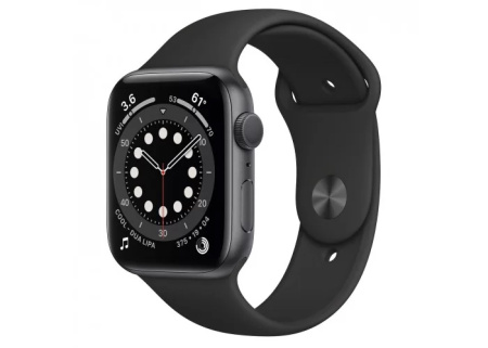 Apple Watch Series 6 44mm Space Grey Aluminum Case with Black Sport Band Б/У
