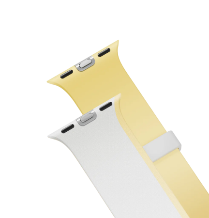 Ремешок Uniq для Apple Watch 40/41/42mm Revix IV Reversible Magnetic White / Butter Yellow