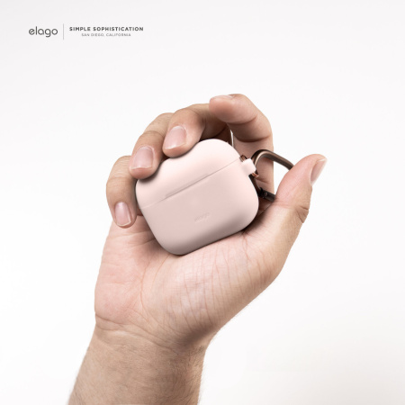 Чехол Elago для AirPods 3 (2021) Silicone Hang Case Sand Pink