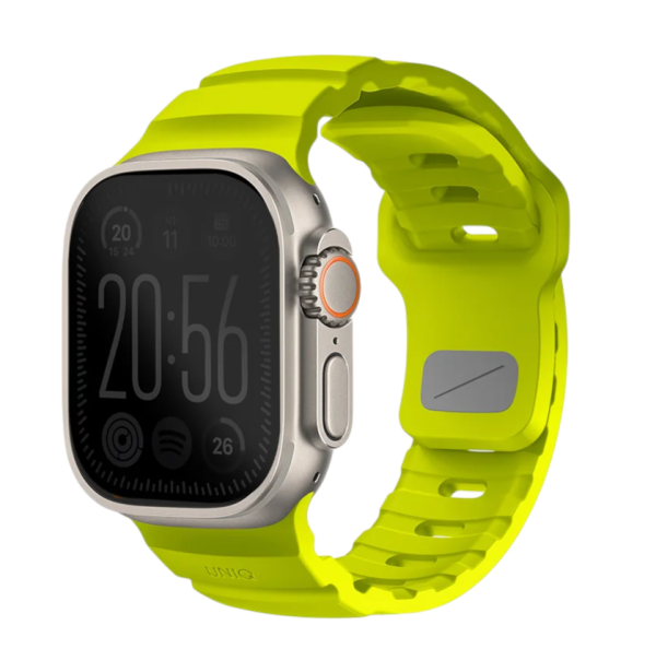 Ремешок Uniq для Apple Watch 44/45/46/49mm Alton Waterproof Silicone Lime Green
