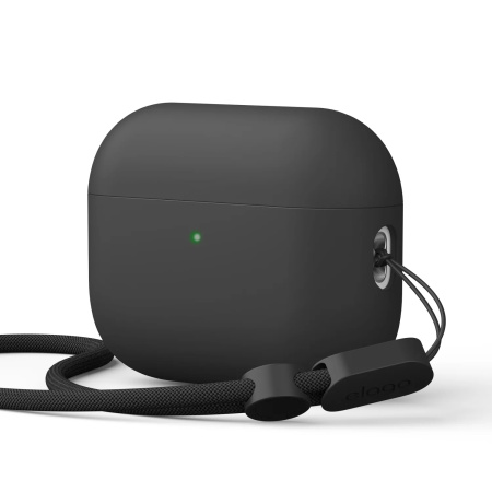 Чехол Elago для AirPods Pro 3 Liquid Hybrid Strap Case Black