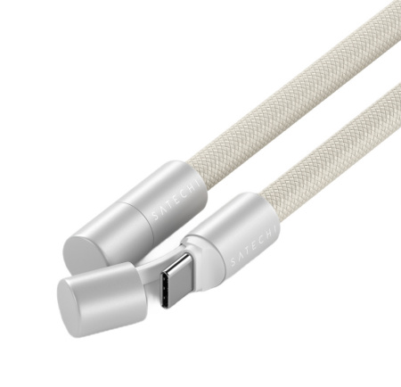 Зарядный кабель - ремень через плечо Satechi OntheGo Crossbody Lanyard Cable 60W 1.5m Песочный