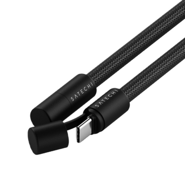 Зарядный кабель - ремень через плечо Satechi OntheGo Crossbody Lanyard Cable 60W 1.5m Черный