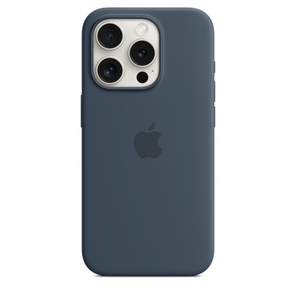 Чехол Apple iPhone 15 Pro Silicone Case with MagSafe Storm Blue