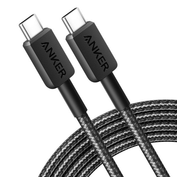 Кабель Anker 322 USB-C to USB-C 180см Black