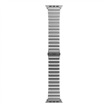 Ремешок для Apple Watch 42/44/45/49мм Uniq Strova MAG Strap Link Steel Silver