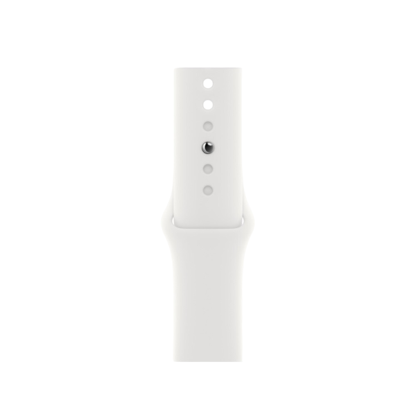Часы Apple Watch Series 8 45mm Silver Stainless Steel Case with White Sport Band (GPS+Cellular)