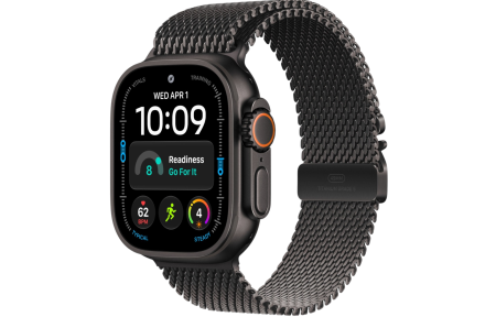 Часы Apple Watch Ultra 4 (2026) 49mm Black Titanium Case with Black Titanium Milanese Loop - Medium (GPS + Cellular)
