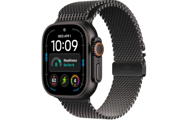 Часы Apple Watch Ultra 4 (2026) 49mm Black Titanium Case with Black Titanium Milanese Loop - Medium (GPS + Cellular)