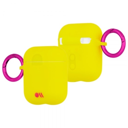 Чехол Case-Mate для AirPods c держателем Lemon Lime Yellow