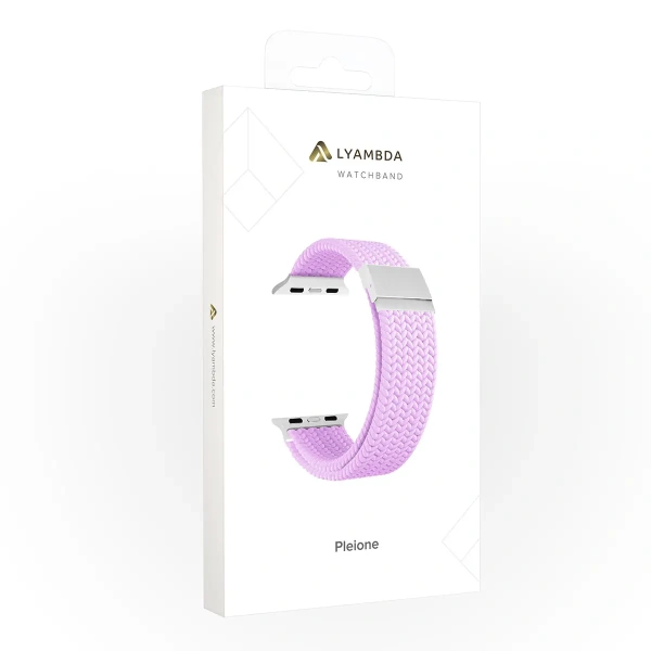 Ремешок Lyambda Pleione для Apple Watch 42-49 мм Light Purple