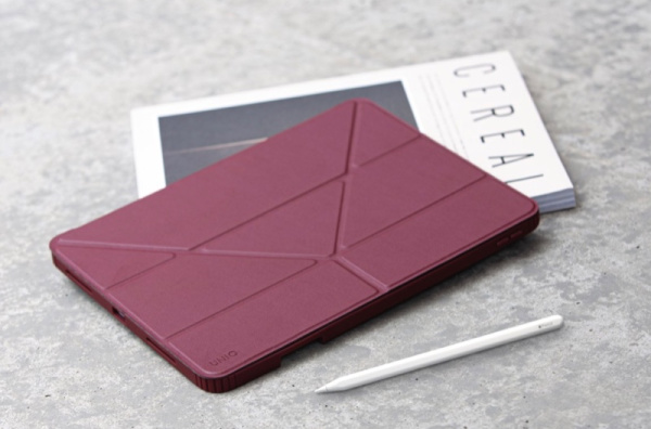 Чехол Uniq для iPad 10.2 (2019 / 2020) MOVEN с держателем для стилуса Maroon Red
