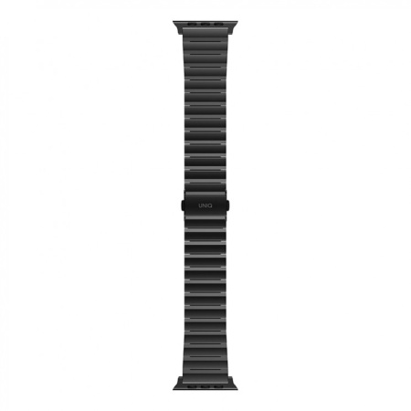 Ремешок для Apple Watch 42-45mm Uniq Strova Strap Link Steel Black