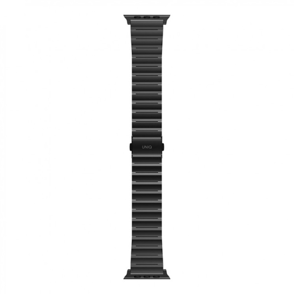 Ремешок для Apple Watch 42-45mm Uniq Strova Strap Link Steel Black