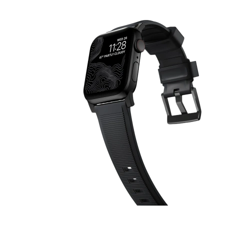 Ремешок Nomad Rugged Strap для Apple Watch 49/45/44/42mm Black / Black Hardware