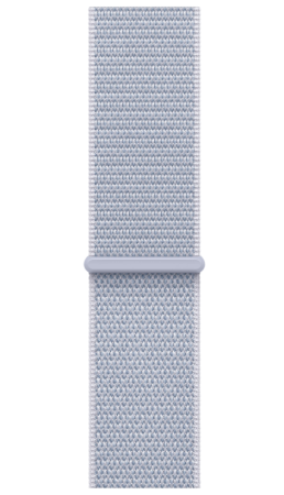 Apple Watch SE (2024) 44mm Silver Aluminum Case with Blue Cloud Sport Loop (GPS)