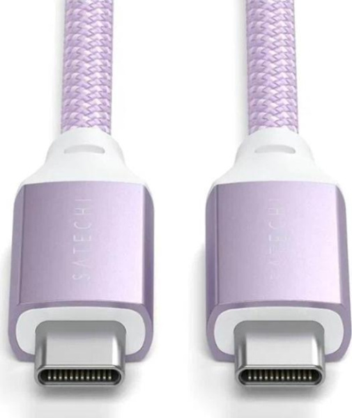 Кабель Satechi 100W USB-C to USB-C 2m Purple