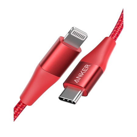 Кабель Anker Powerline+ II USB-C to Lightning 1.8m Red