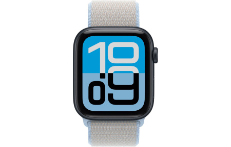 Часы Apple Watch SE 3 (2025) 44mm Midnight Aluminum Case with Blue Mist Sport Loop (GPS)