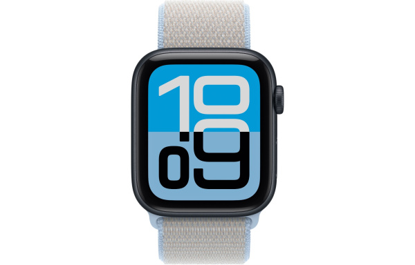 Часы Apple Watch SE 3 (2025) 44mm Midnight Aluminum Case with Blue Mist Sport Loop (GPS)