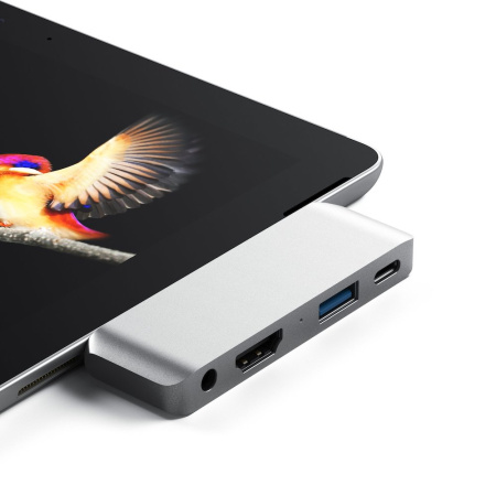 USB-концентратор Satechi Aluminum Type-C Mobile Pro Hub Silver ST-TCMPHS