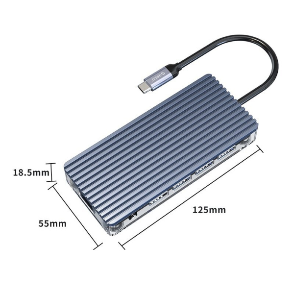 USB-концентратор Orico WB-11P Grey