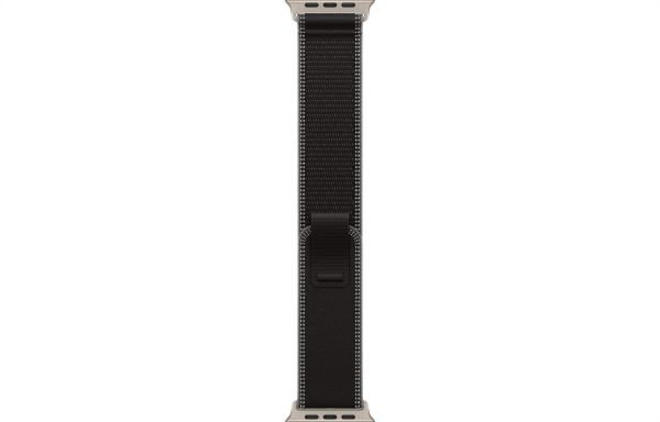 Apple Watch Ultra 3 (2025) 49mm Natural Titanium Case with Black/Charcoal Trail Loop (GPS + Cellular) (M/L)