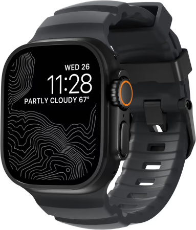 Ремешок Nomad Rocky Point Band для Apple Watch 49/45/44/42mm Storm / Black Hardware
