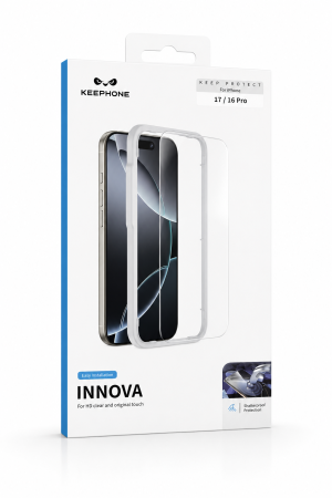 Защитное стекло для iPhone 17/16 Pro Keephone Innova Transparent Full Glue Glass