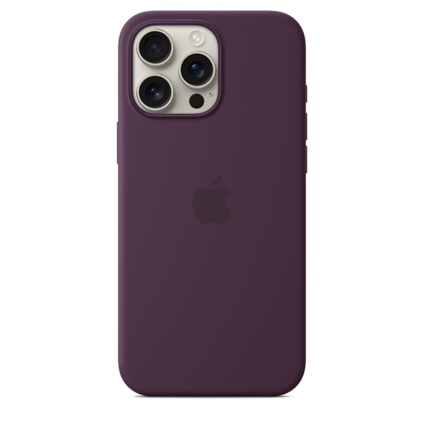 Чехол Apple iPhone 16 Pro Max Silicone Case with MagSafe Plum