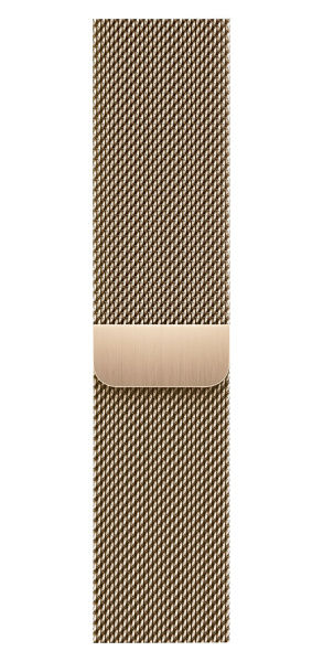 Apple Watch Series 9 45mm Gold Stainless Steel Case with Gold Milanese Loop (GPS + LTE)