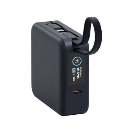 Внешний аккумулятор Energea Magpac Mini Plus Wireless Power Bank 10000mAh With Build in USB-C Cable & Display Blue