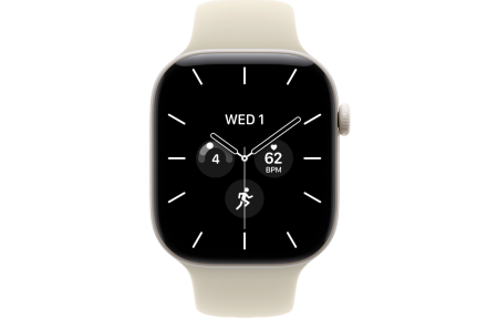 Часы Apple Watch Series 12 42mm Pearl White Ceramic Case with Sand Sport Band (GPS + LTE) (S/M