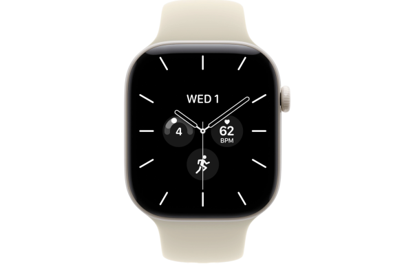 Часы Apple Watch Series 12 46mm Pearl White Ceramic Case with Sand Sport Band (GPS + LTE) (S/M)