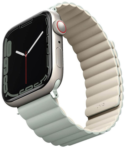 Ремешок Uniq для Apple Watch 42-45 mm Revix Reversible Magnetic Sage/Beige