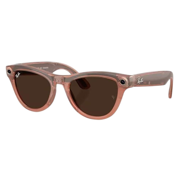 Умные очки Ray-Ban Meta Skyler (Gen 2) Shiny Peach Brown